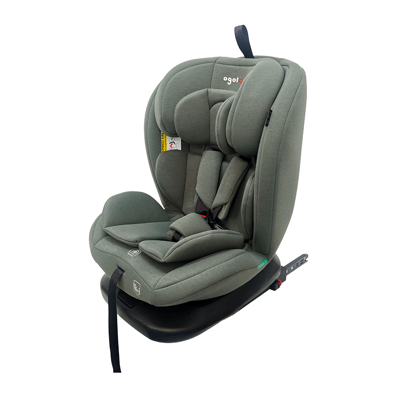 OG801A ECE R129 ISIZE Baby Car SEAT 40-150 سم ISOFIX مقاعد سلامة الطفل 360 درجة تدوير كبير