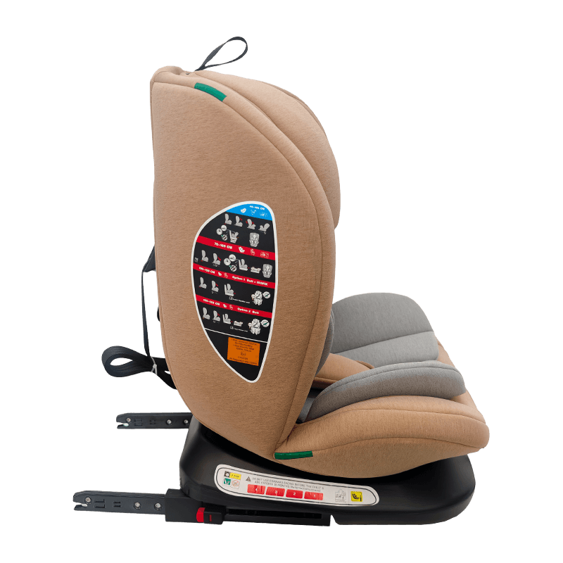 OG801A ECE R129 ISIZE Baby Car SEAT 40-150 سم ISOFIX مقاعد سلامة الطفل 360 درجة تدوير كبير