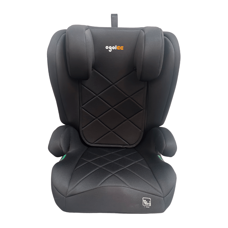OG303B مع مقعد سيارة isofix ، ومقعد السيارة 2 3 ، والمعززة القابلة للطي ، والأسود مع النقش