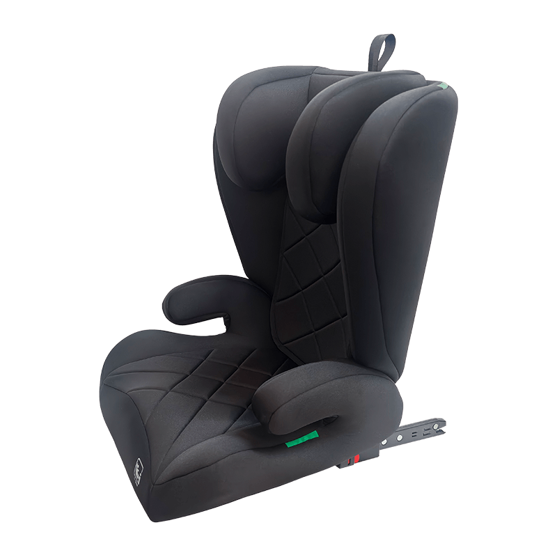 OG303B مع مقعد سيارة isofix ، ومقعد السيارة 2 3 ، والمعززة القابلة للطي ، والأسود مع النقش